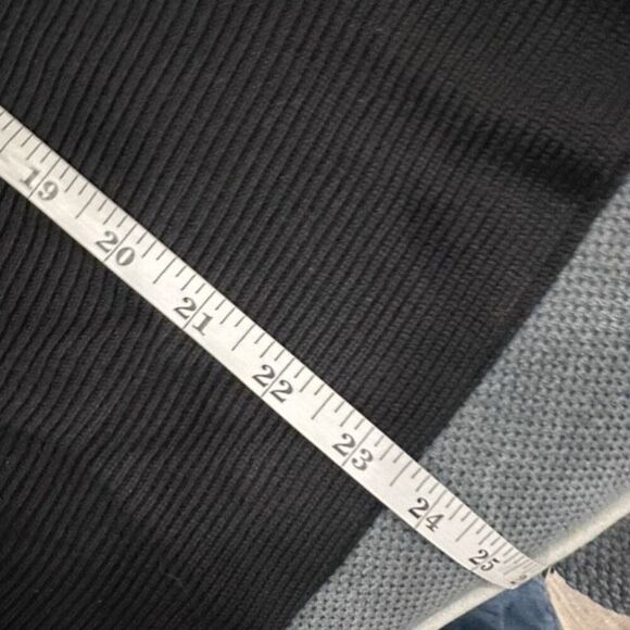 NWT Philosophy Open Cardigan Gold Zipper Medium Stretcb Ribbed Neutral Lagenlook - Picture 6 of 10